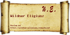 Wildner Eligiusz névjegykártya